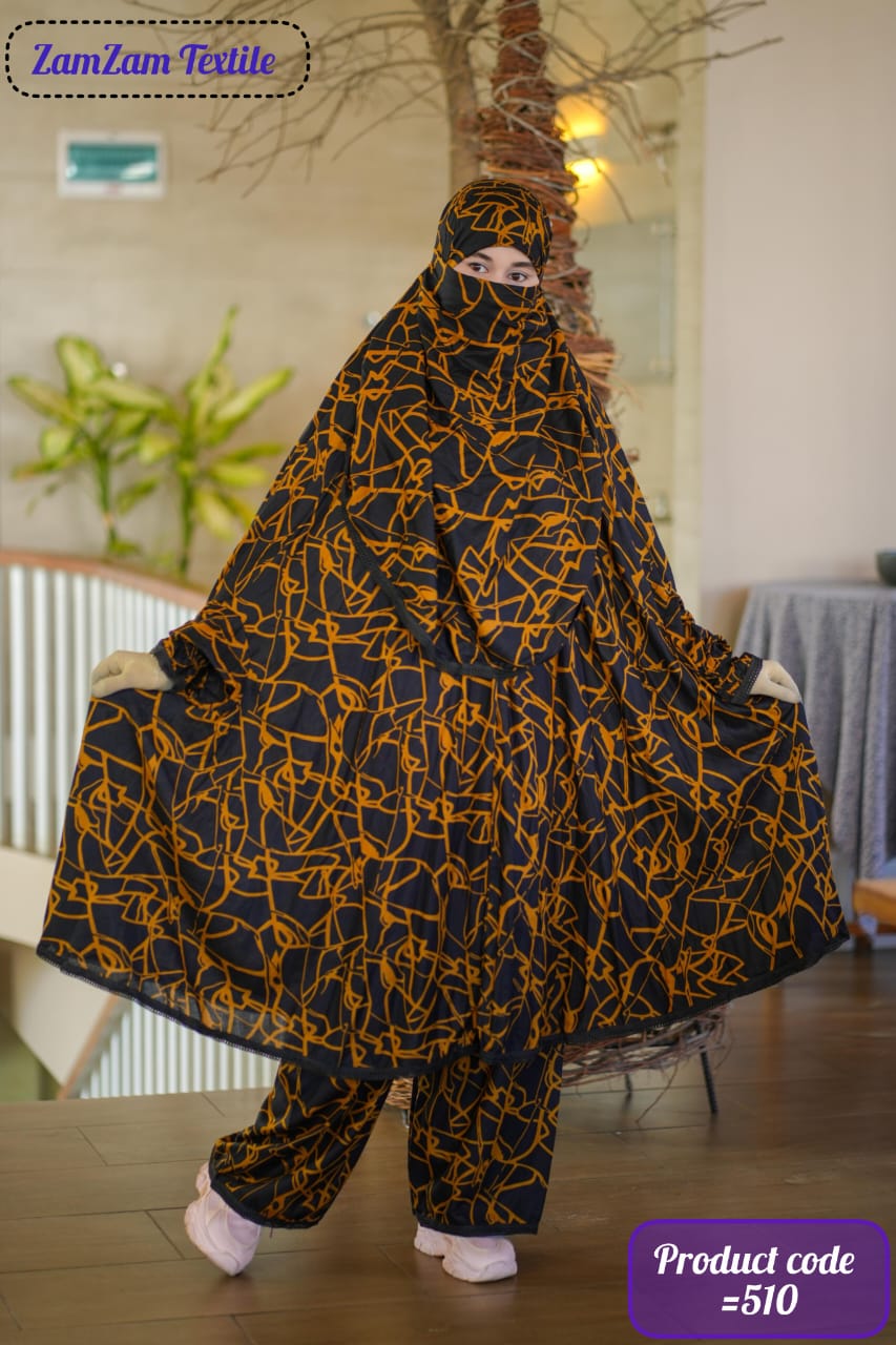 510 Premium Khimar & Plazu Set Code-510 - Image 1