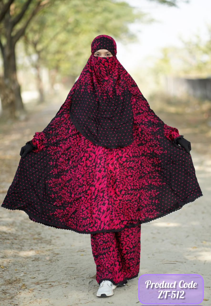 512 Premium Khimar & Plazu Set Code-512 - Image 1