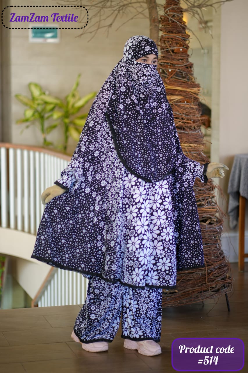 514 Premium Khimar & Plazu Set Code-514 - Image 1